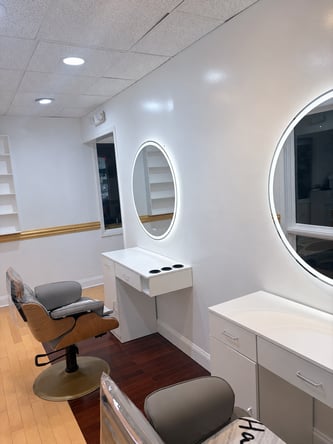 Private Salon Room with 2 Stations for One Stylist – Fairfax – $1100/Month