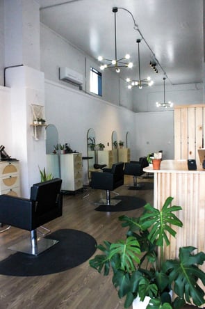 Trendy, boho salon chairs for rent