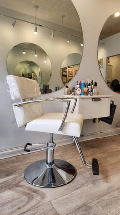 Salon Chairs available for rent in historic SoHo Hair Salon