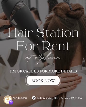 Hair Station for Rent in Burbank — $900/Month