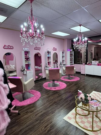 Houston Barbie Theme Hair & Makeup Salon