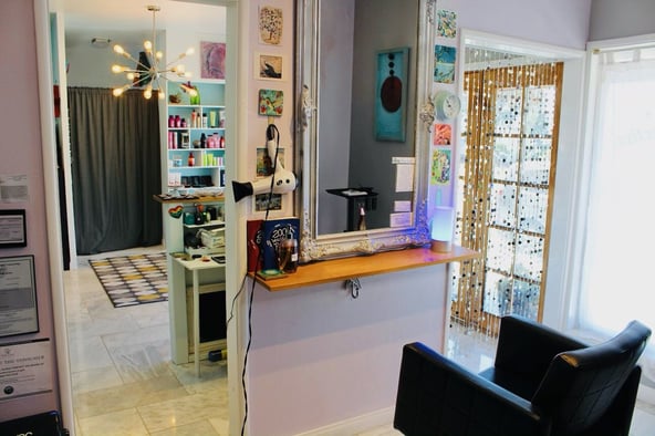 Salon Space for Rent with Ocean View in Laguna Beach!