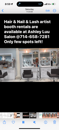 Hair/ nails/ lashes station rental