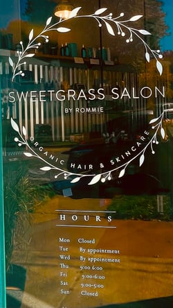 Modern meets down to earth organic themed hair salon :booth rental