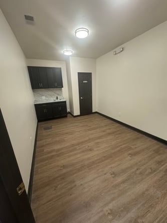 Salon Suites, private room, shared common area