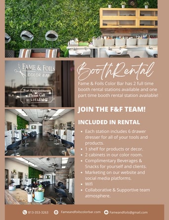 South Tampa Booth Rental Opportunity
