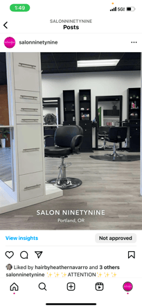 Salon Space for Lease
