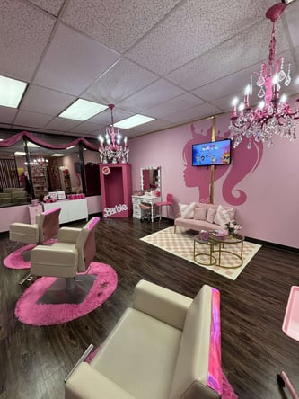 Houston Barbie Theme Hair & Makeup Salon