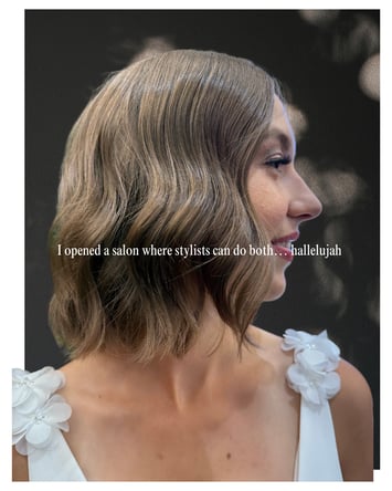 Hairstylists who want an open floor plan salon chair rental in Edina at 50th & France