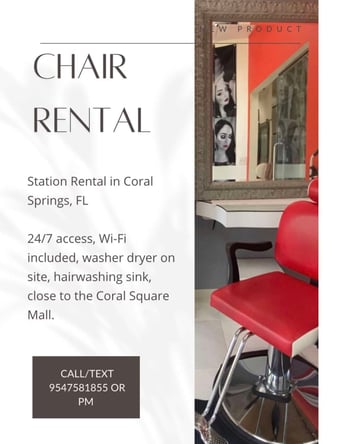 Salon Station Rental