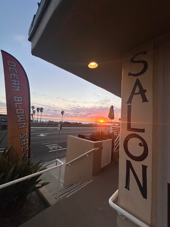 Ocean Blown Salon Capistrano Beach, California Ocean view stations available to rent