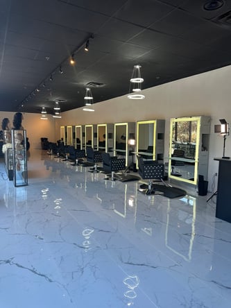 Luxury salon booth for rent