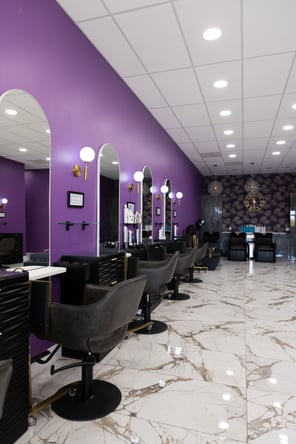 Professional Luxury Salon Stations & Private Rooms for Rent in Corona ca