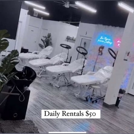 Bed Station, Hair Station, Private Suite and Nail Station Available