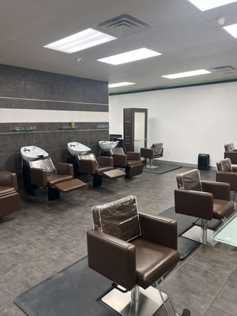 Newly reopened hair and nail salon with booths available for rent