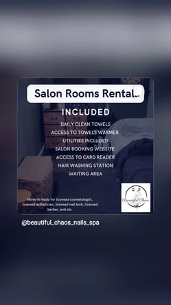 Salon room rental