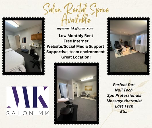 NEW Booth Rental for All Beauty Professionals