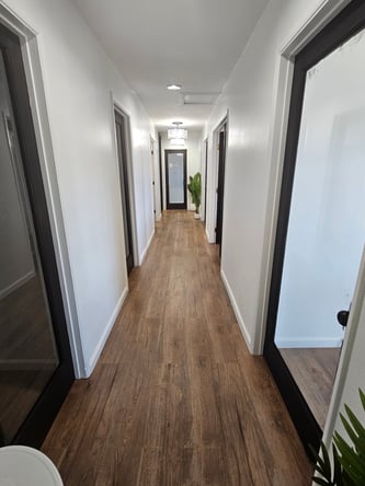 Private Salon Suite with Balcony & Sink/Shampoo Bowl – PMU Approved in Huntington Beach