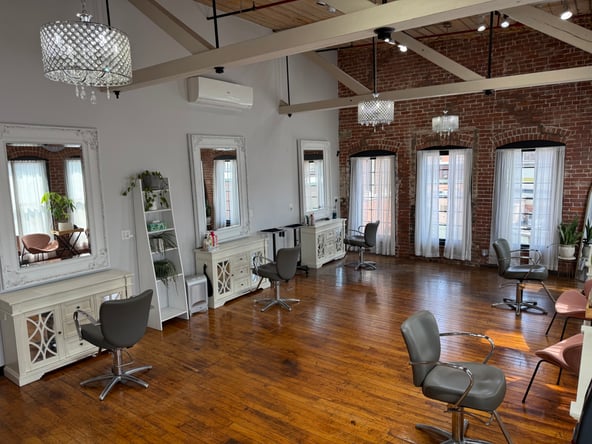Chair Rental in Boutique Worcester Salon | Loft-Style Charm