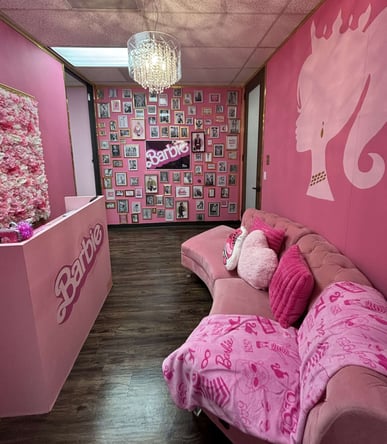 Houston Barbie Theme Hair & Makeup Salon