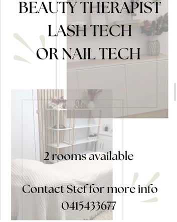 Beauty Therapists Nails Techs or Lash Techs