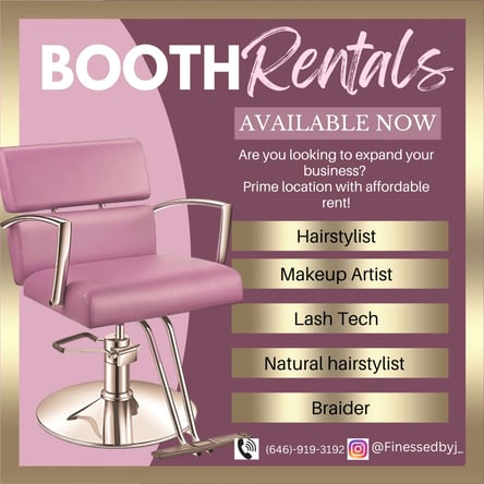 Booth Rental *PRIME LOCATION*