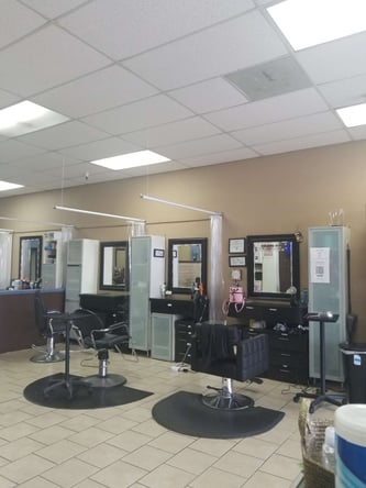 Private treatment room available Stylist stations available