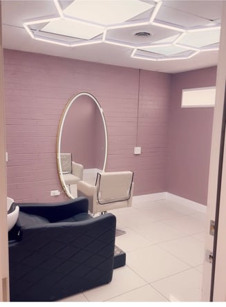 Salons by JE Monthly Rentals $700/Month, Large Suite (133 sq.ft.) $500/Month, Small Suite (80 sq.ft