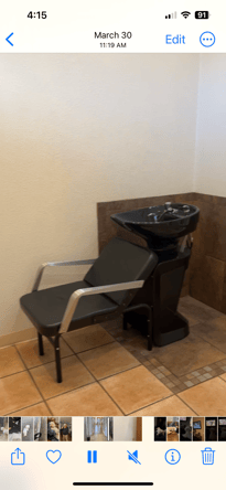 Salon suite available. LARGE