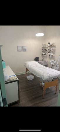 Chair and a private treatment room for lease