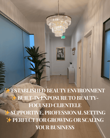 West Hollywood Room for Rent for Beauty or Wellness Professionals