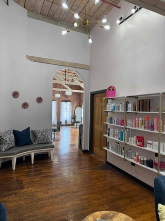 Chair Rental in Boutique Worcester Salon | Loft-Style Charm