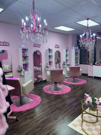 Houston Barbie Theme Hair & Makeup Salon