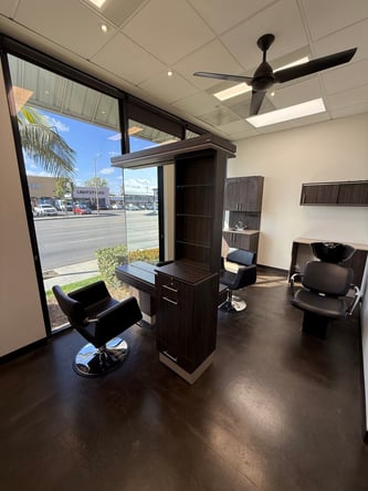 Private Suite with lots of windows available for lease!