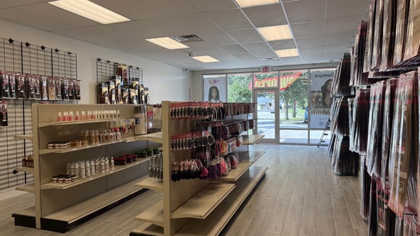 Salon Chair for Rent Inside Bustling Beauty Supply Store in Palm Bay