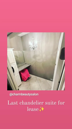 Upscale salon booth and suite rental ✨️