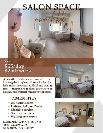 Now Leasing: The Perfect Spot for Beauty Pros