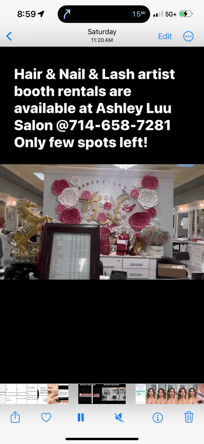 Hair/ nails/ lashes station rental