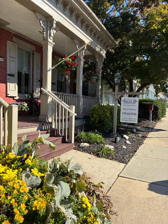 2 chair salon in a victorian home located in Mountville, PA ,on a prime location.