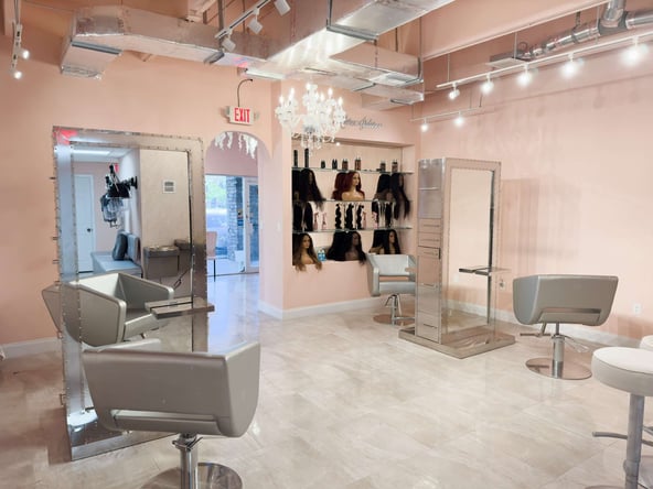 Salon Chair for rent in a beauty luxury salon