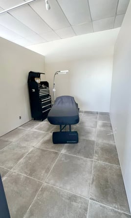 Private esthetician, massage, or similar room available in newly renovated building