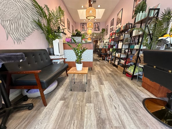 Salon Booth for rent in Santa Monica! A new modern, sunny salon!
