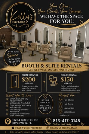 2 Chair and 2 Suite available Boyette Rd