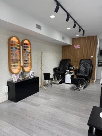 Nail Tech Stations for Rent in Luxury Coconut Grove Salon, Miami