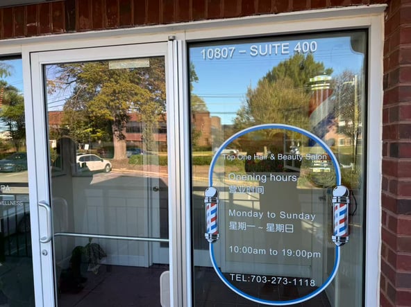 Private Salon Room with 2 Stations for One Stylist – Fairfax – $1100/Month