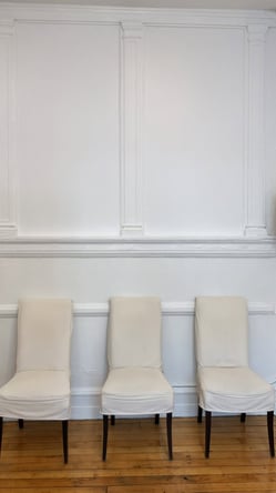 Chic Bright Private Studio NoHO: Suite with Chair and Secondary Room