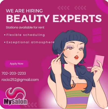 Beautiful Open-Floor Station Rentals for Beauty Professionals in Green Valley/ Henderson