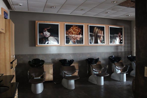 Turnkey Salon Space for Lease – Fully Built-Out with Stations and Mirrors