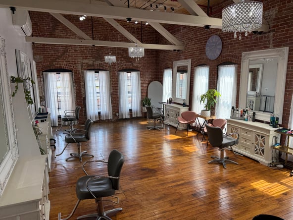 Chair Rental in Boutique Worcester Salon | Loft-Style Charm