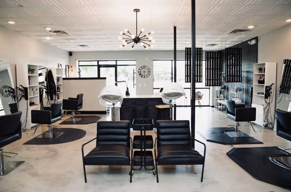 Established open-concept salon in the heart of Billings. Renovated in 2020 with modern sleek touches